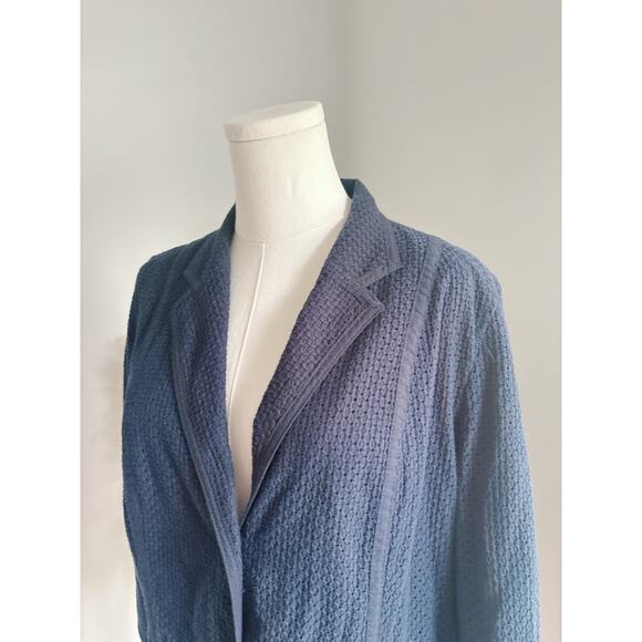 Gap Navy Eyelet Blazer Jacket Women’s XL Lightweight Business Casual Coat - Picture 3 of 10